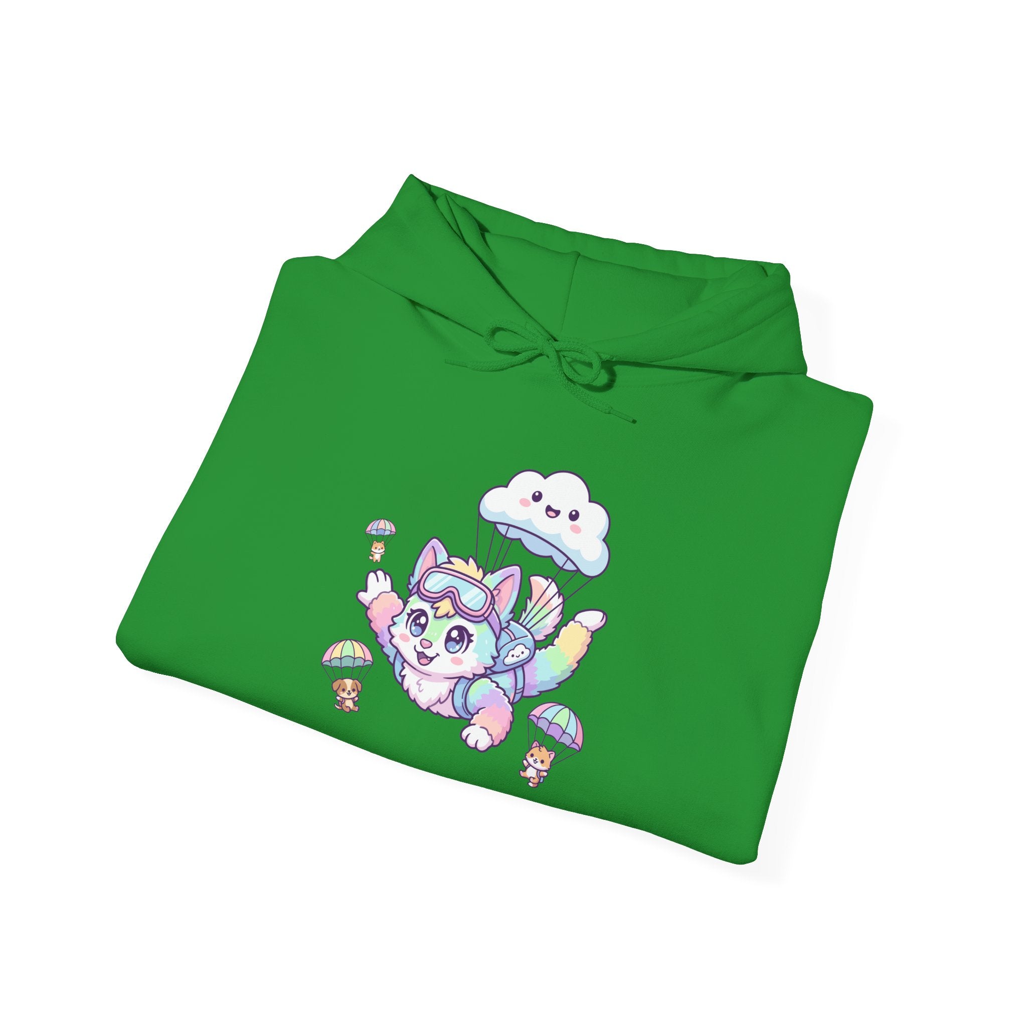 Rainbow Pastel Skydiving Furry | Hooded Sweatshirt