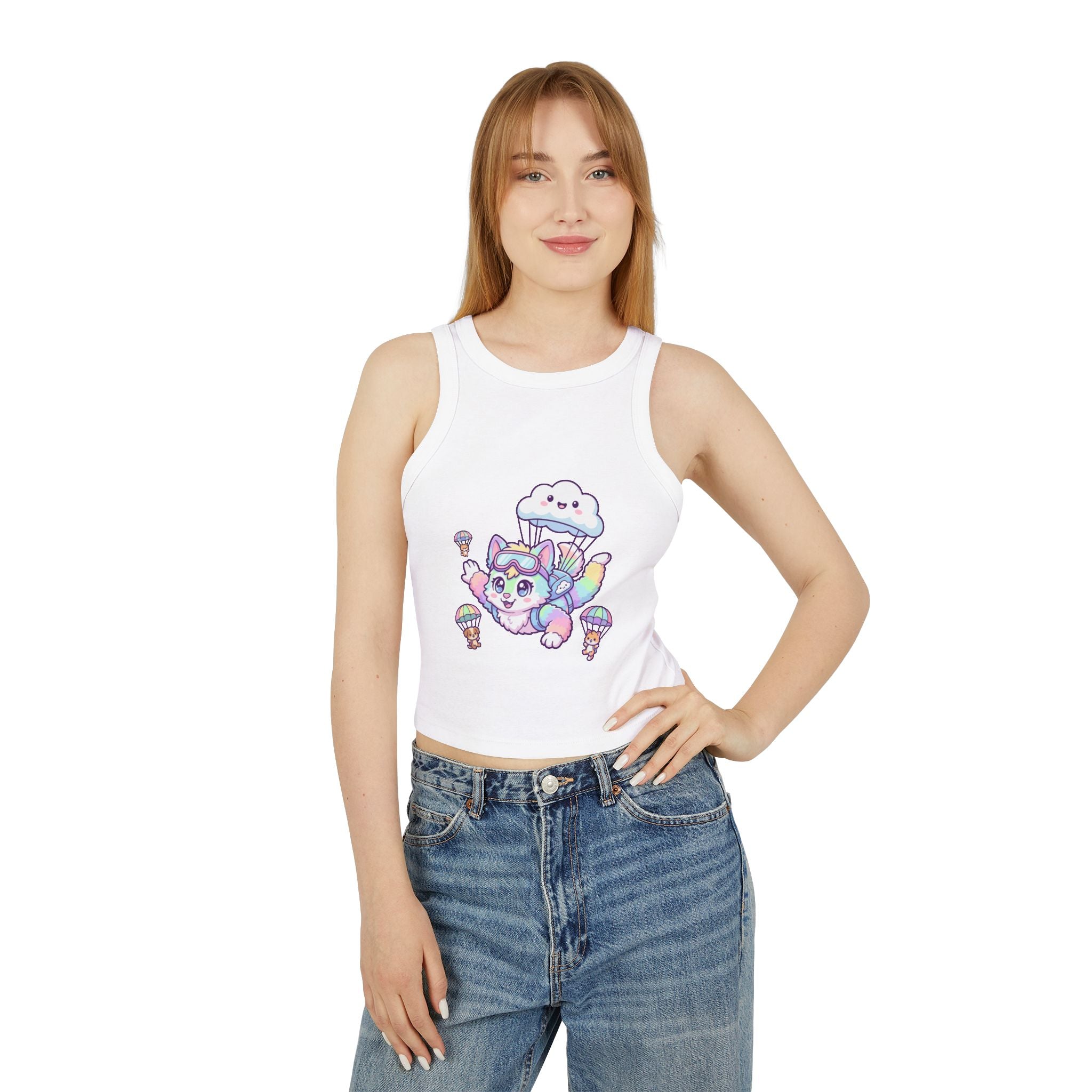 Kawaii Pastel Sky Kitty Tank