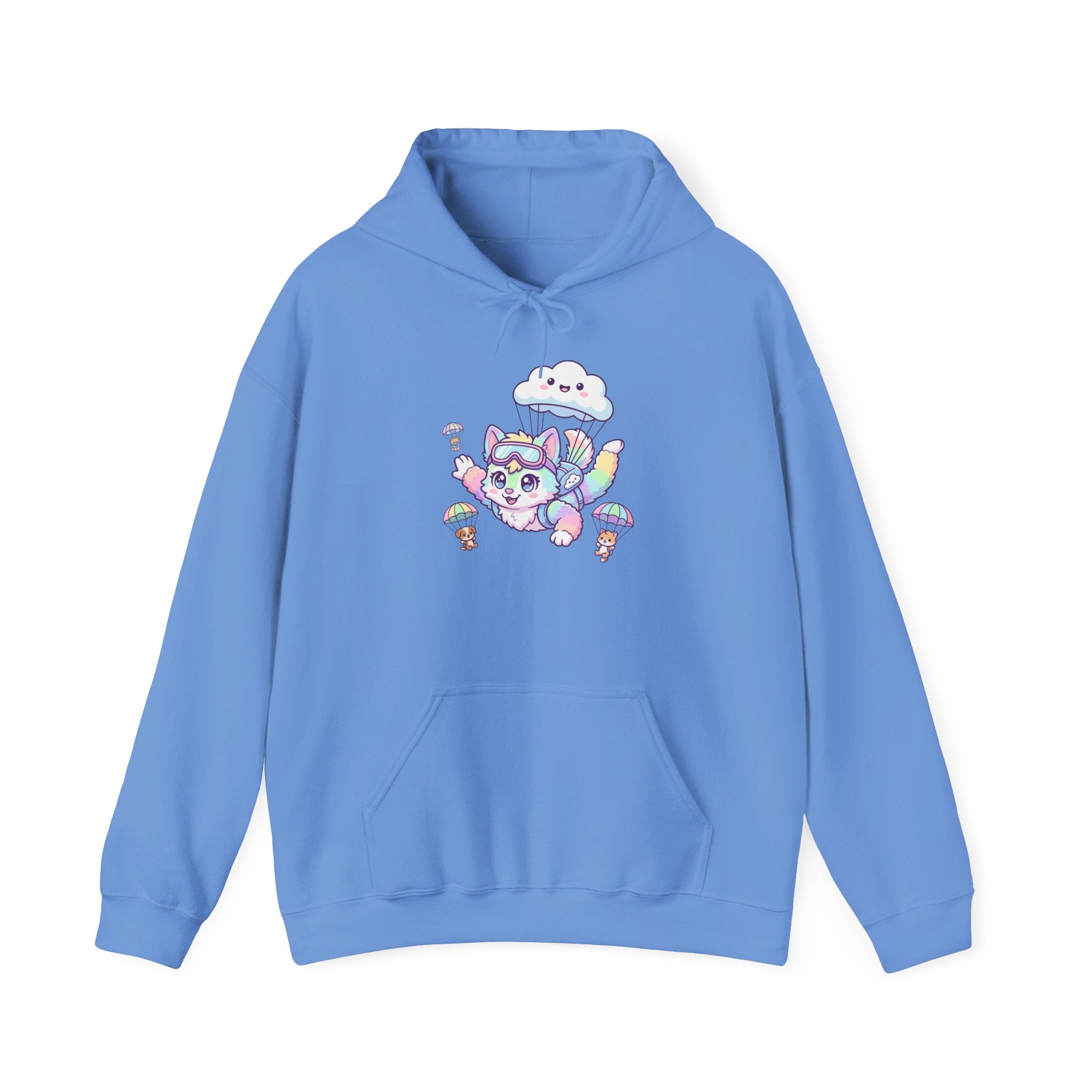 Kawaii Skydiving Furry Unisex Heavy Blend™ Hoodie