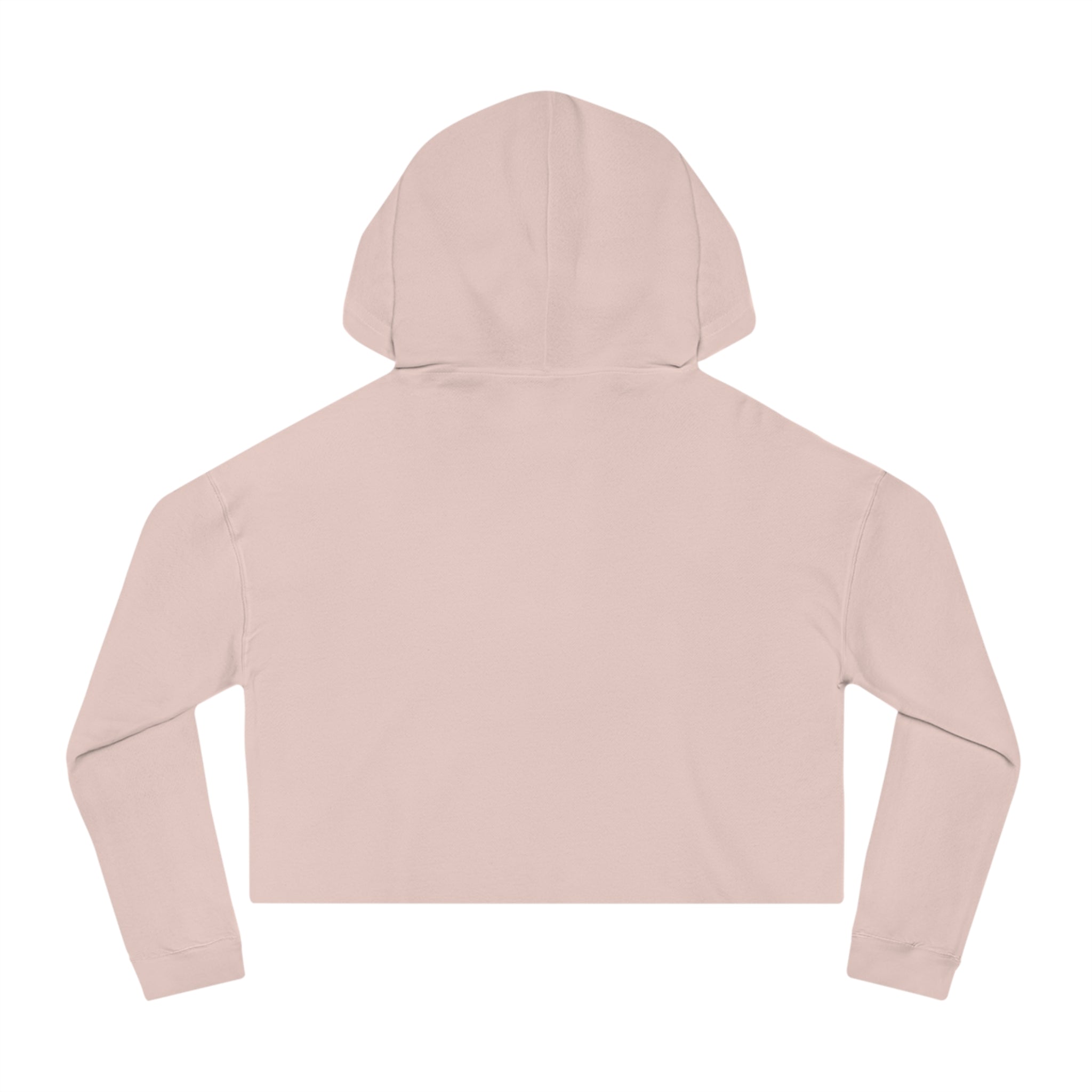 Rainbow Ski Cat Cropped Hoodie — Cute Pastel Cat Skiing Graphic Sweatshirt