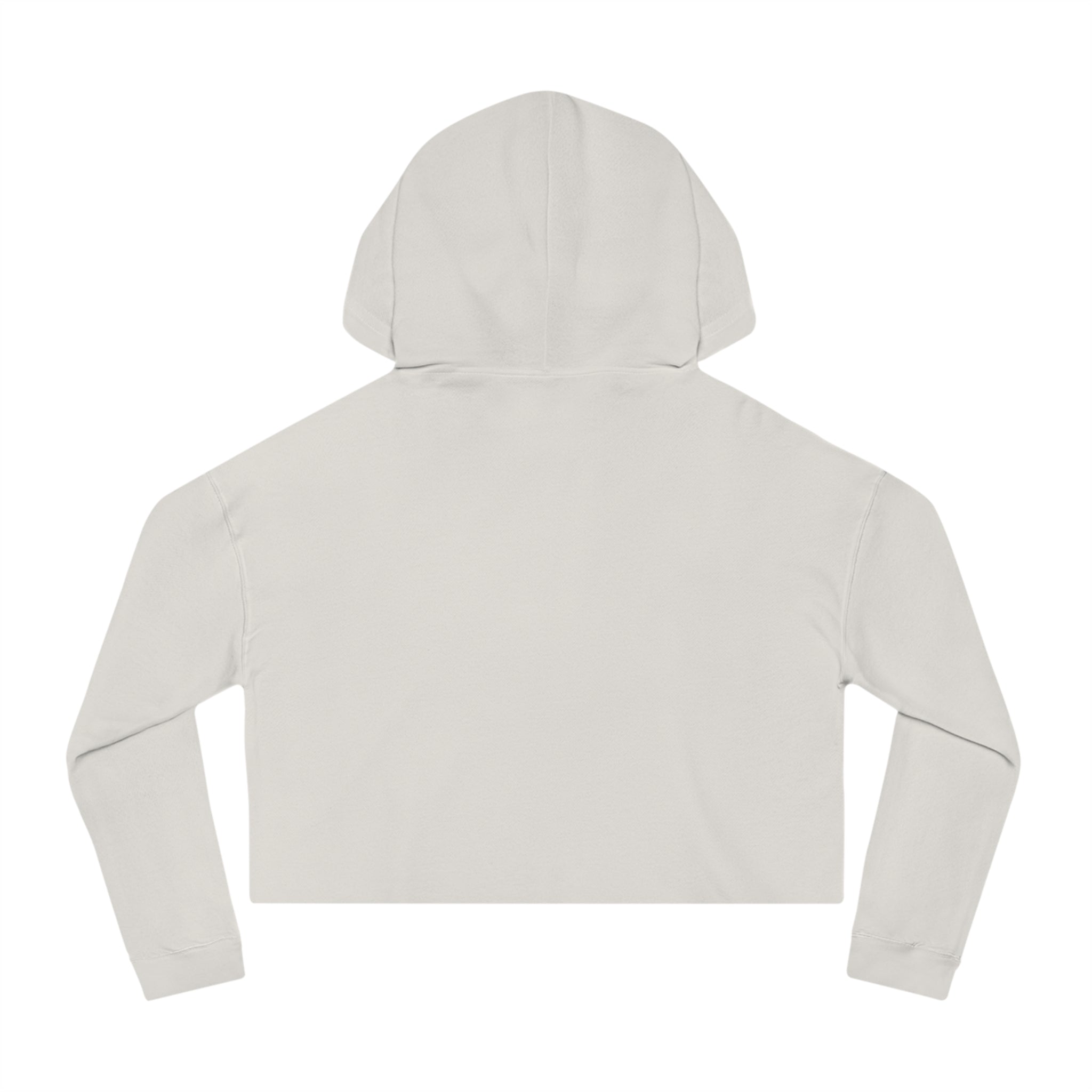 Rainbow Ski Cat Cropped Hoodie — Cute Pastel Cat Skiing Graphic Sweatshirt
