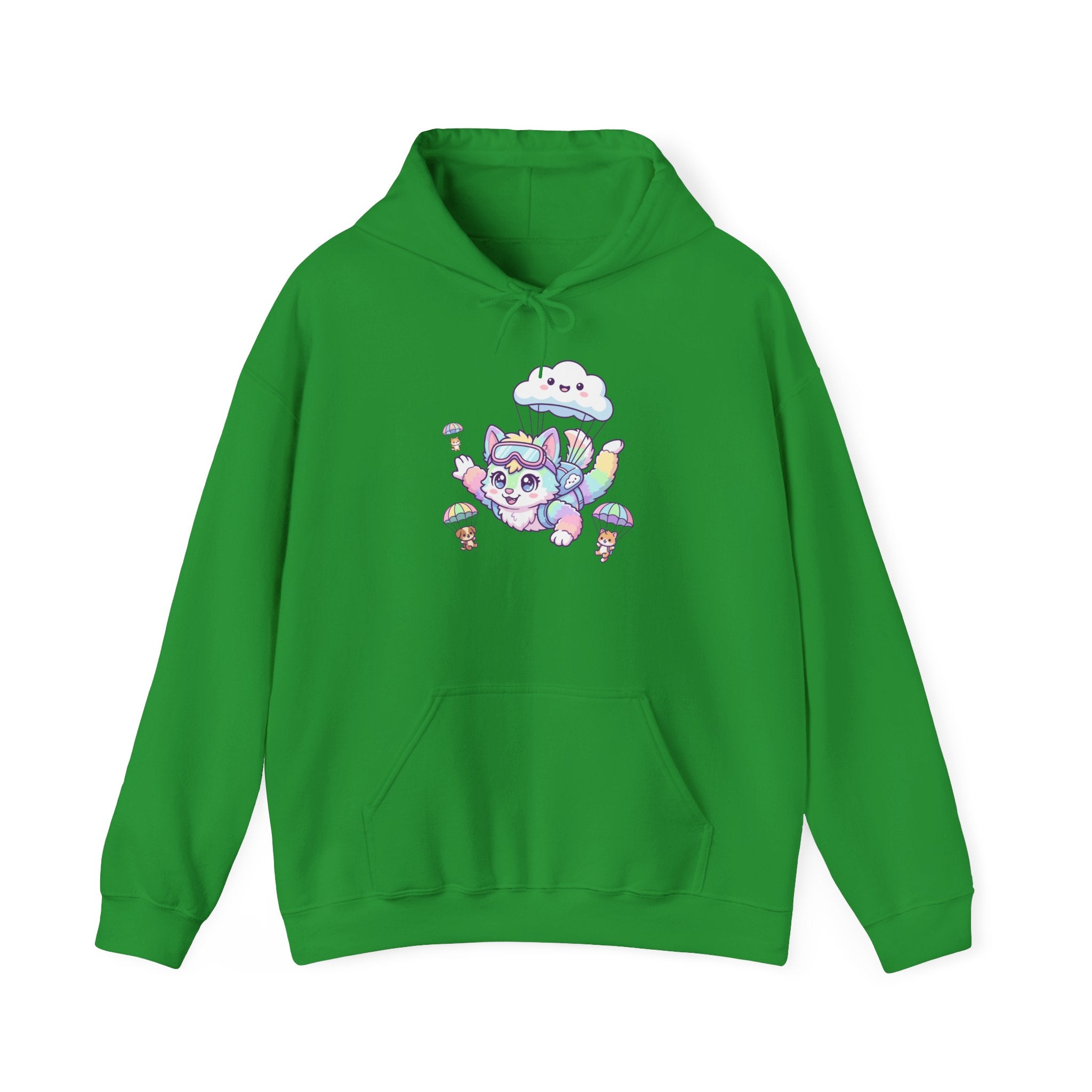 Rainbow Pastel Skydiving Furry | Hooded Sweatshirt