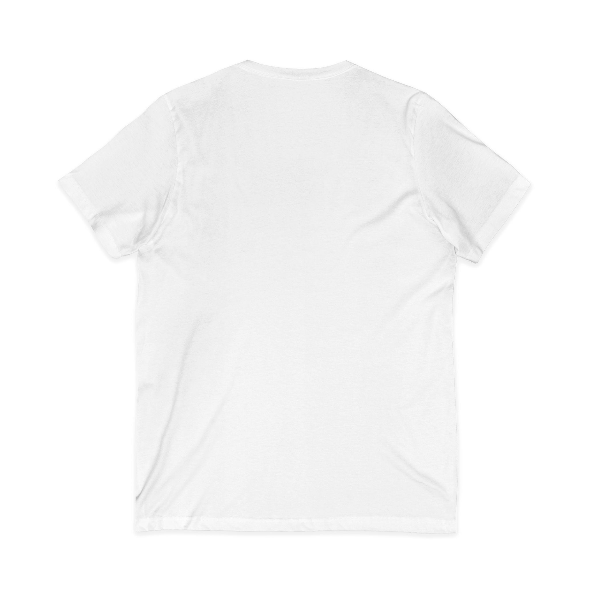 Cute Grumpy Rainbow Furry V-Neck Tee — Kawaii Graphic Shirt