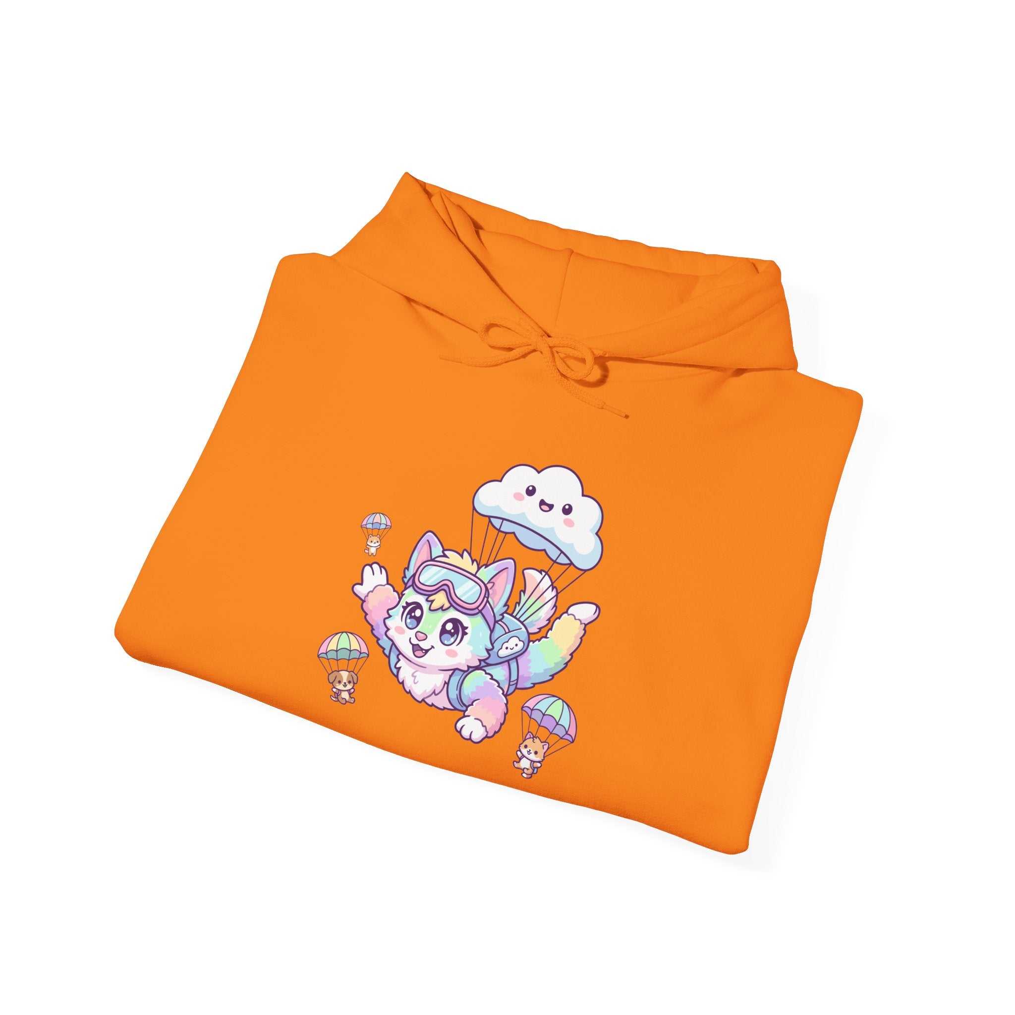 Rainbow Pastel Skydiving Furry | Hooded Sweatshirt