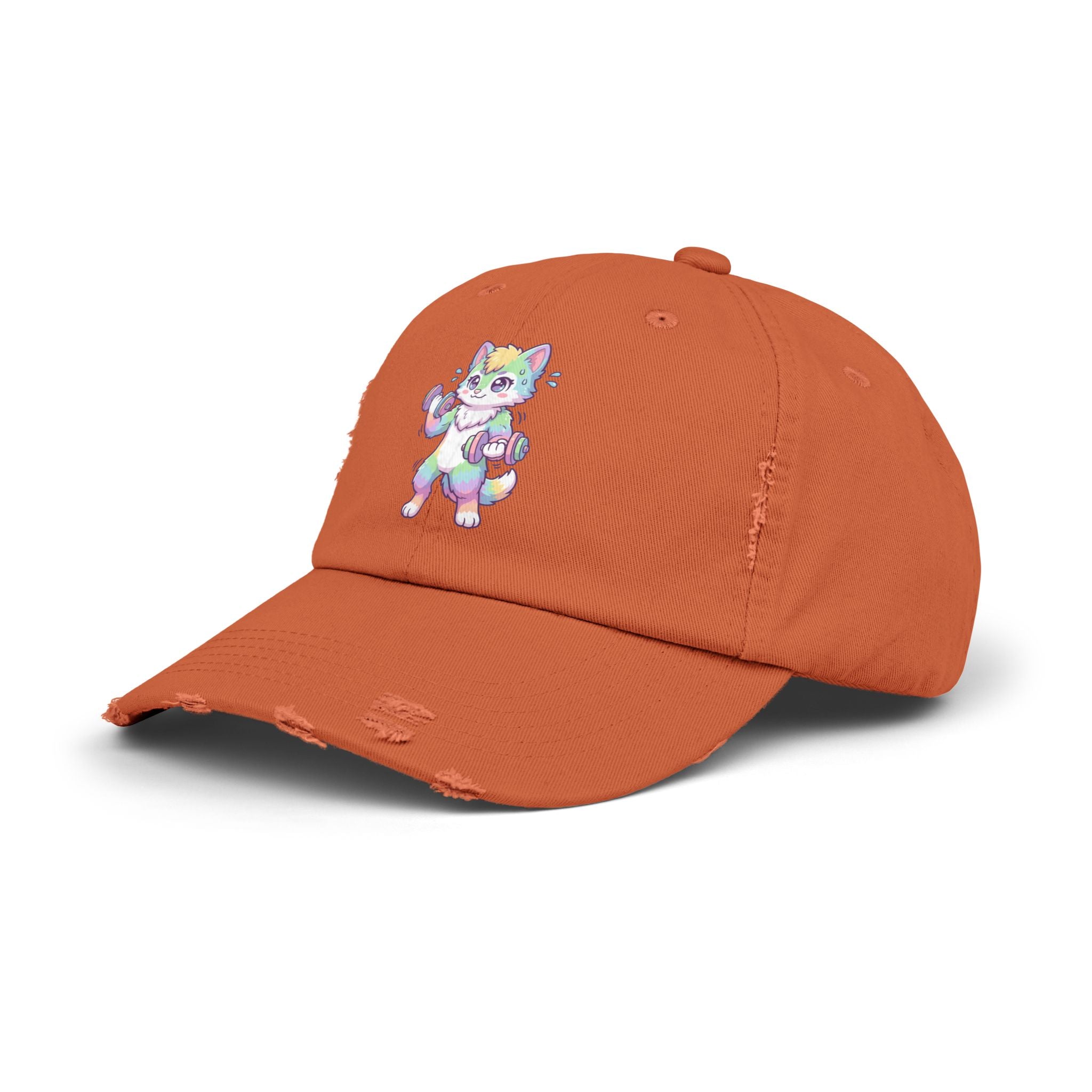 Weightlifting Kawaii Pastel Husky Distressed Cap