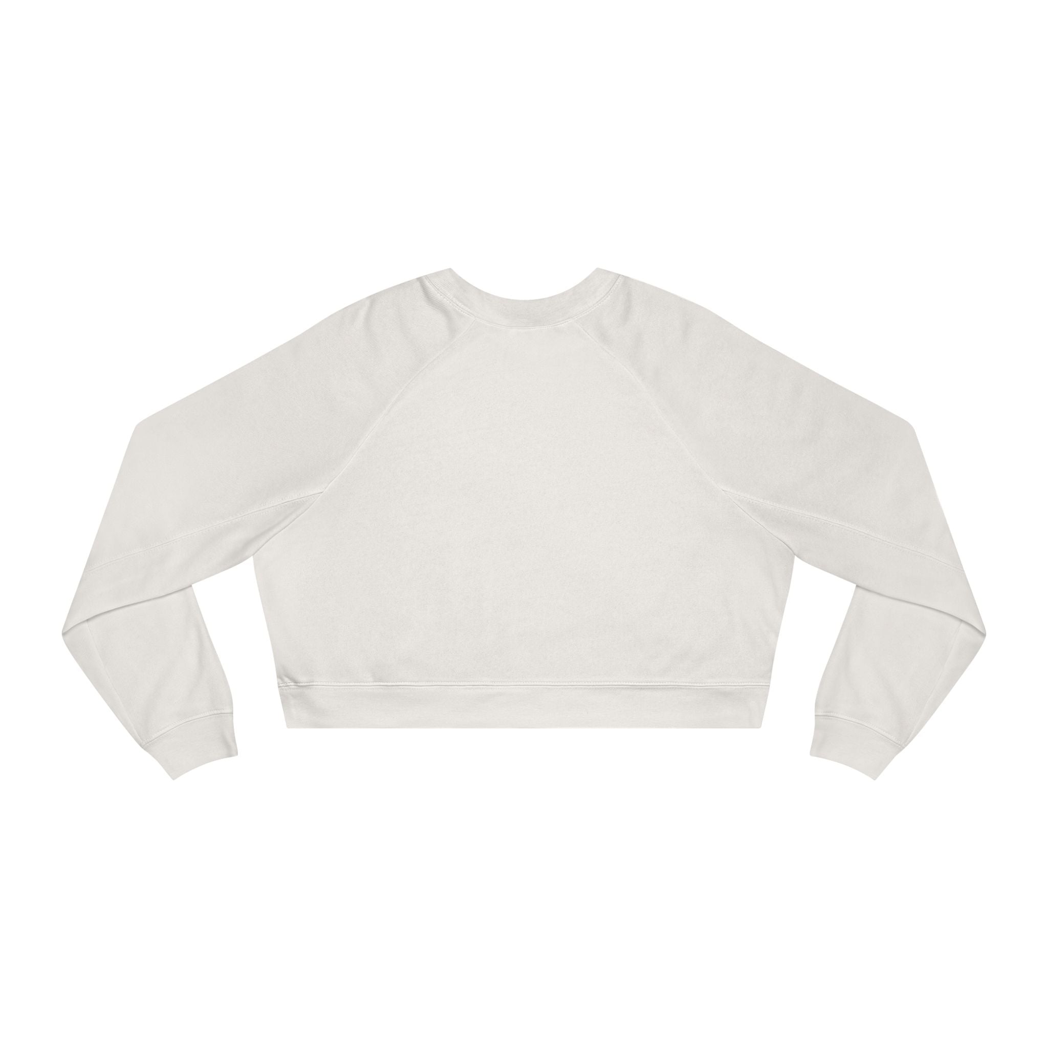 Winter Cropped Pullover | Pastel Lucky Cat Snowball Graphic