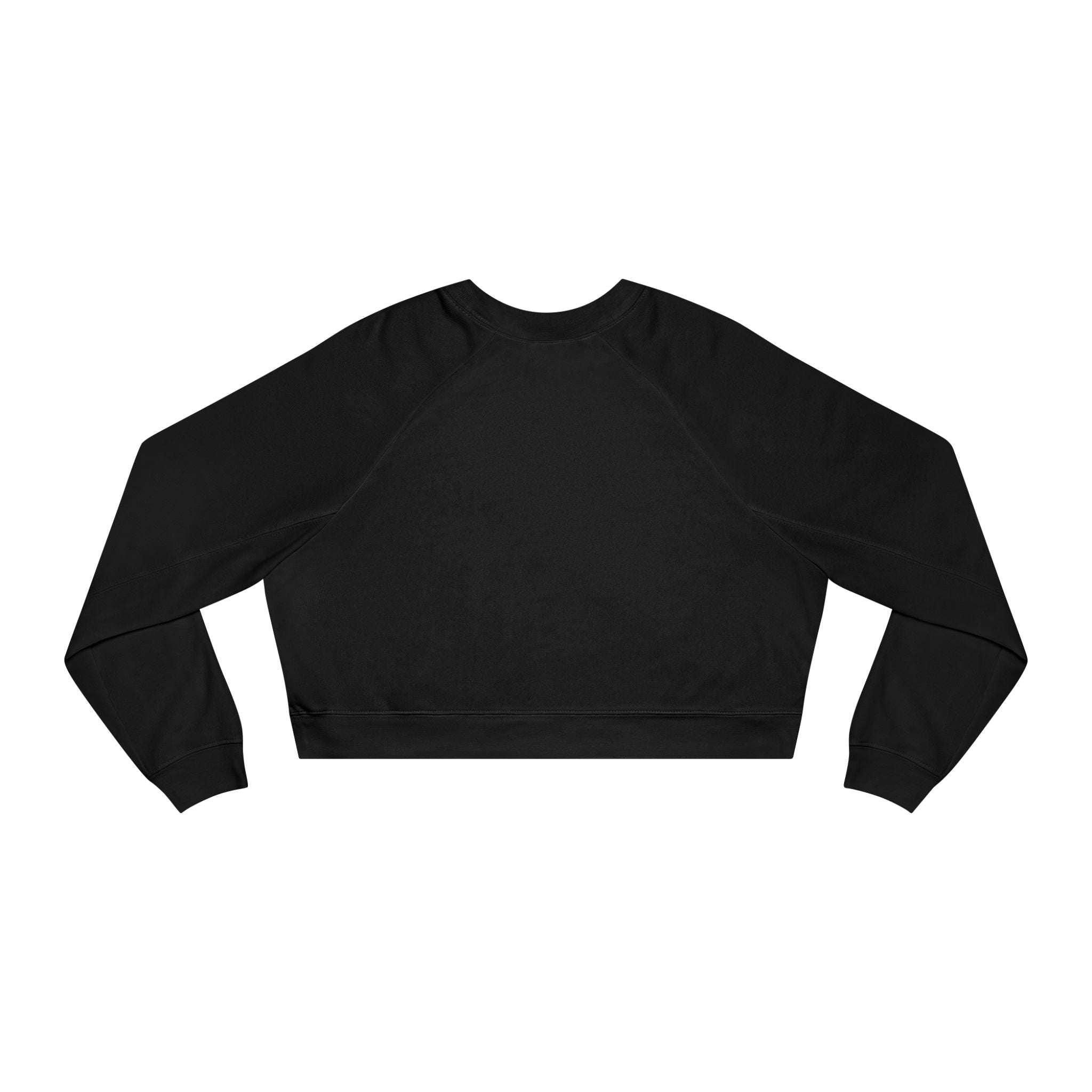 Winter Cropped Pullover | Pastel Lucky Cat Snowball Graphic