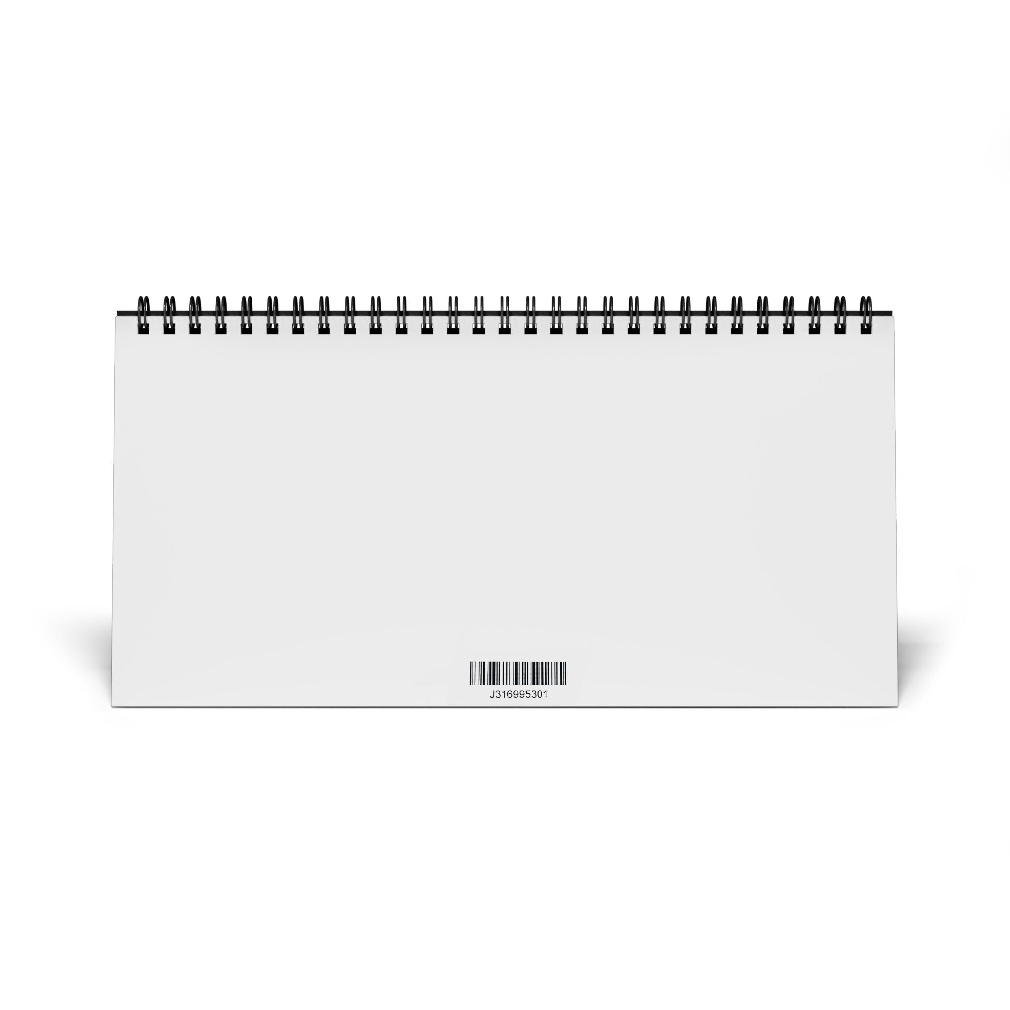 2026 Simplex Desk Calendar — Cute Cool Cat Cabin Art (Grid Planner)