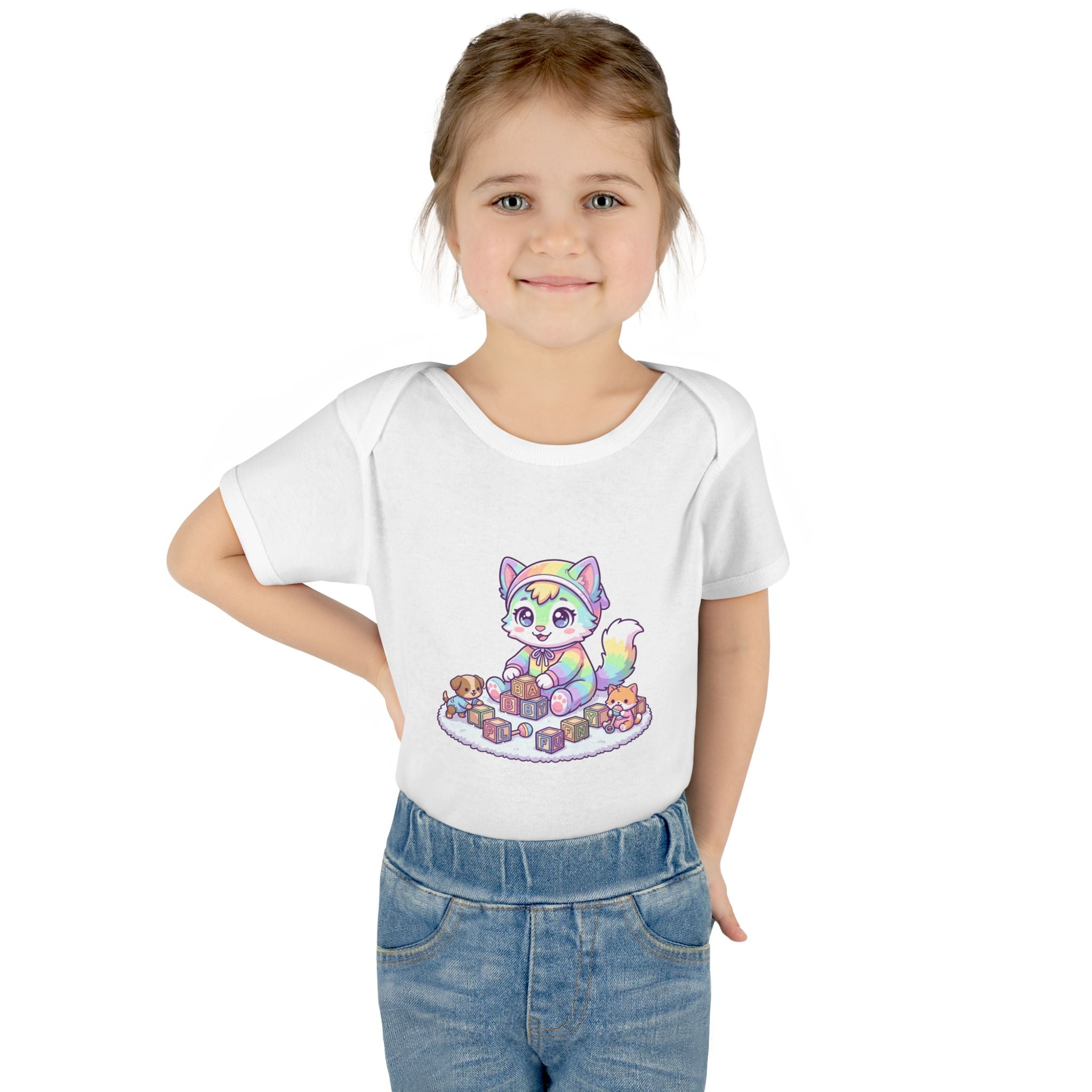 Rainbow Fox Baby Bodysuit – Cute Woodland Infant Onesie
