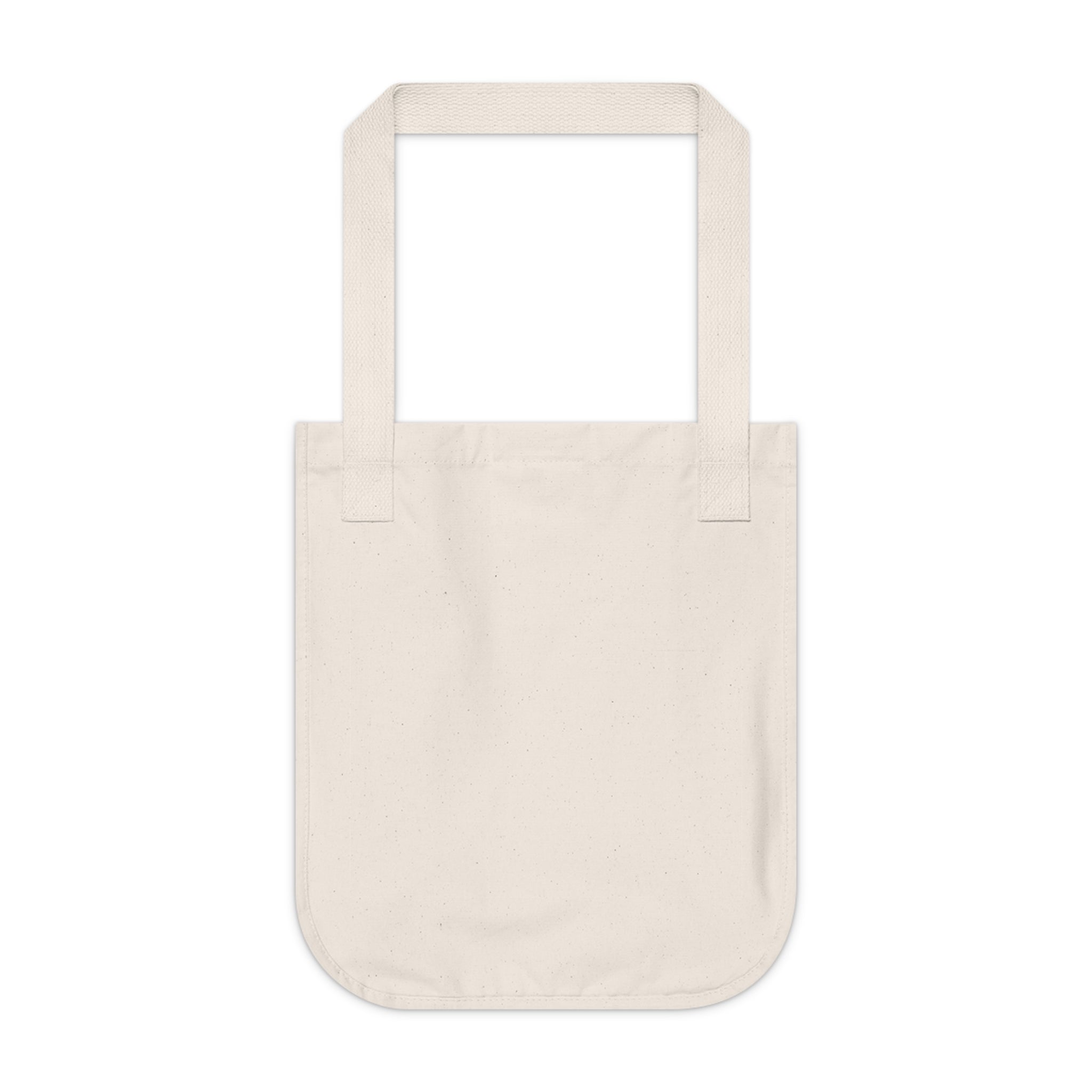Coffee Cute Cat Bookshop Tote — Organic Canvas Bag with Sunglasses Cat Illustration