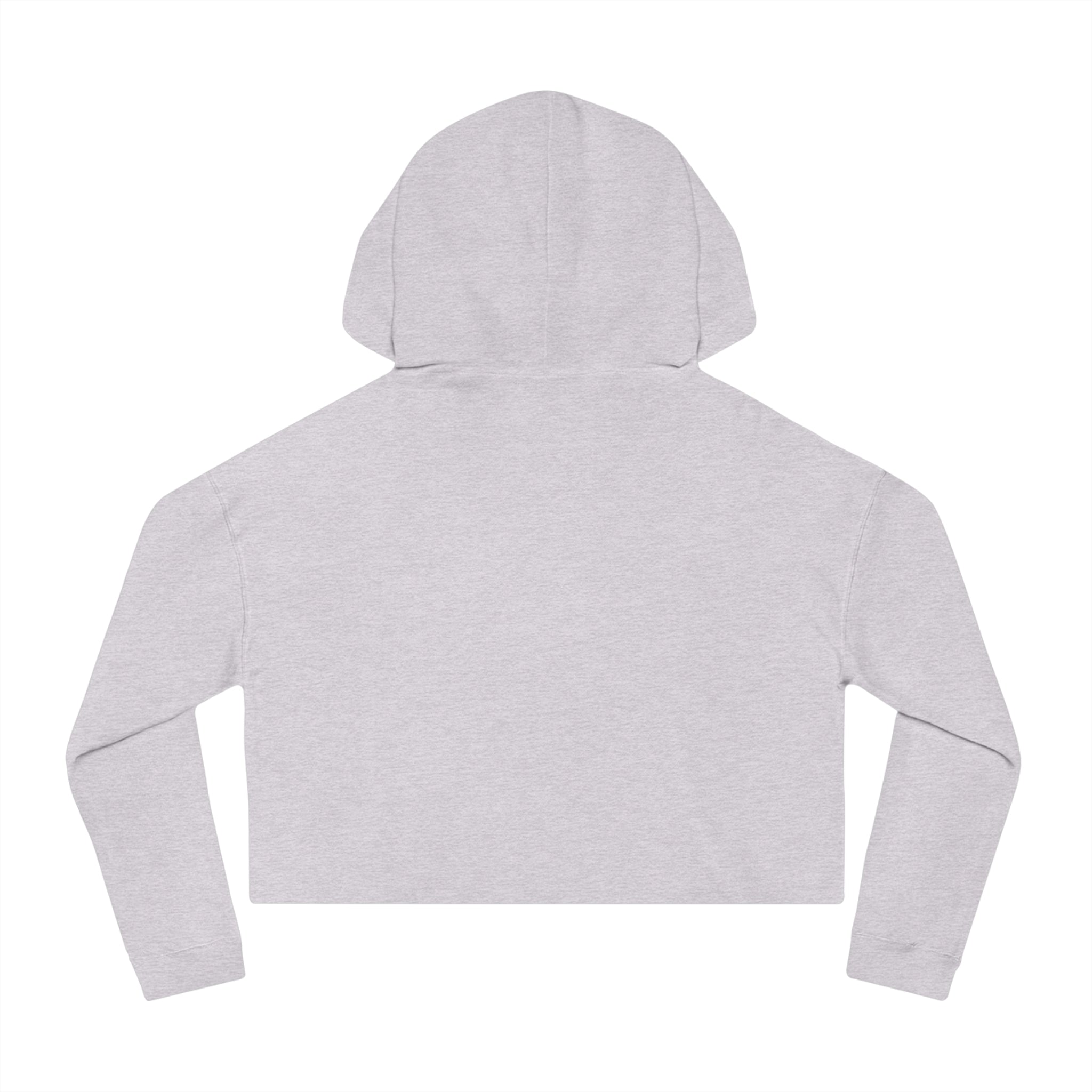 Rainbow Ski Cat Cropped Hoodie — Cute Pastel Cat Skiing Graphic Sweatshirt
