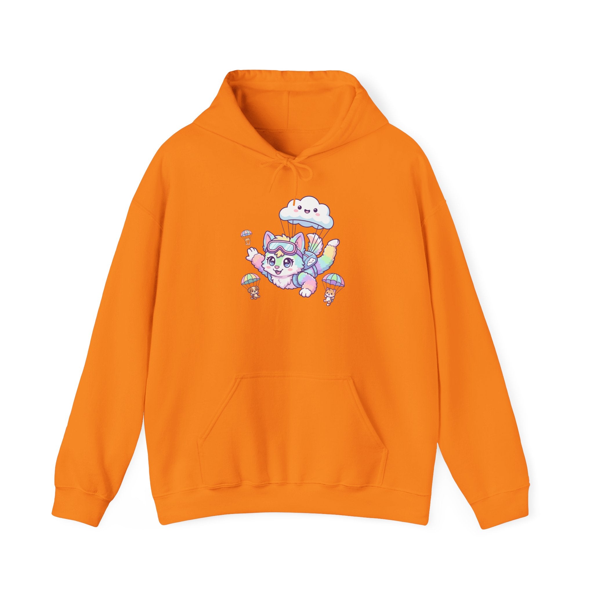 Kawaii Skydiving Furry Unisex Heavy Blend™ Hoodie