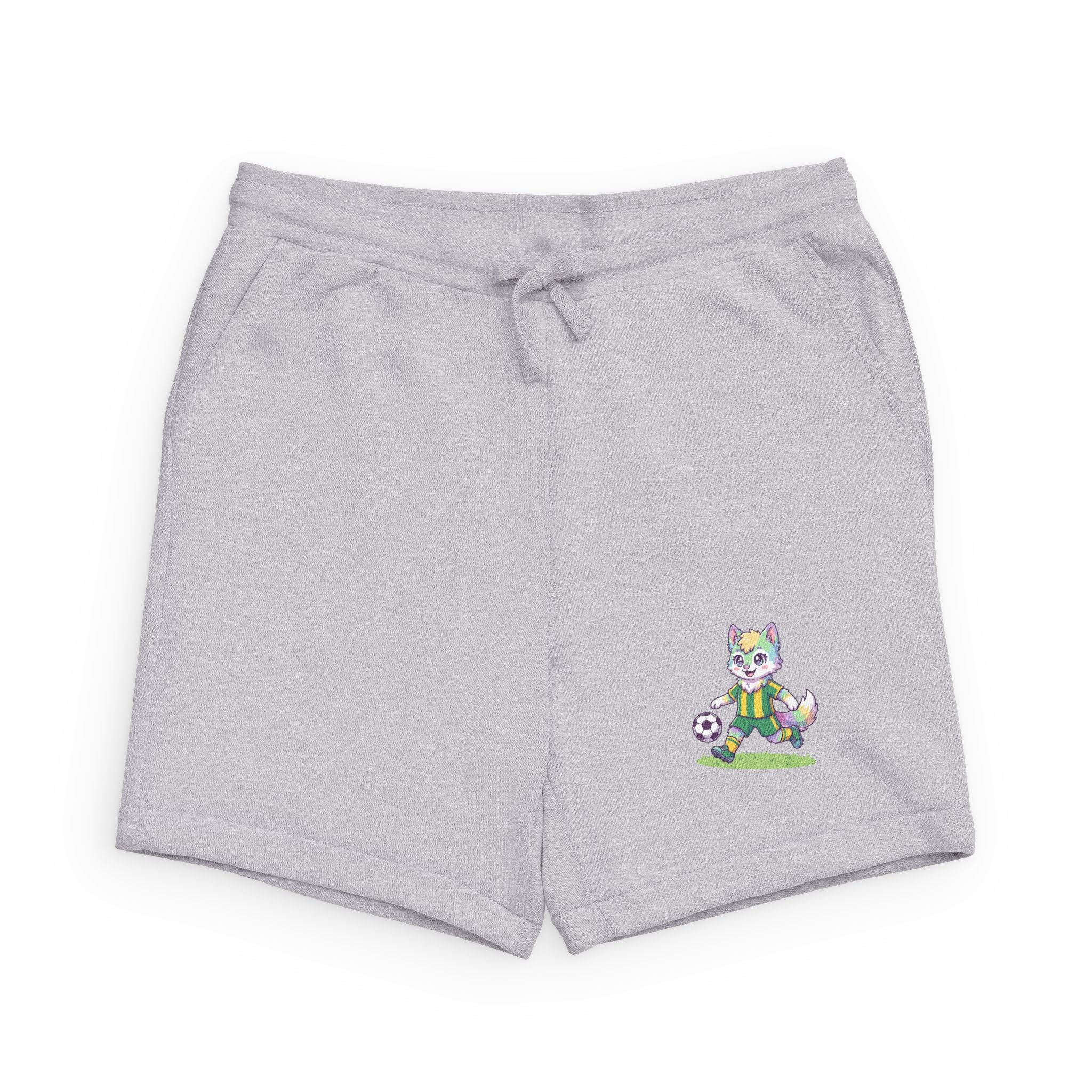 Cute Soccer Cat | Embroidered Sweatshorts