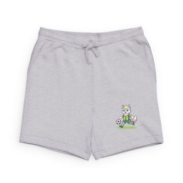 Cute Soccer Cat | Embroidered Sweatshorts