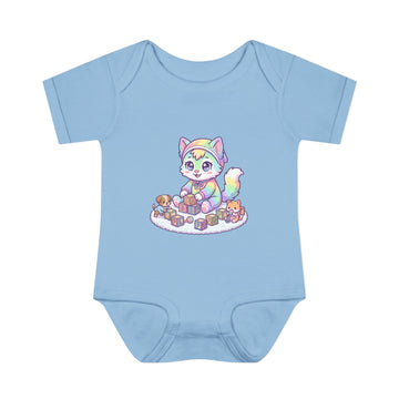 Rainbow Fox Baby Bodysuit – Cute Woodland Infant Onesie