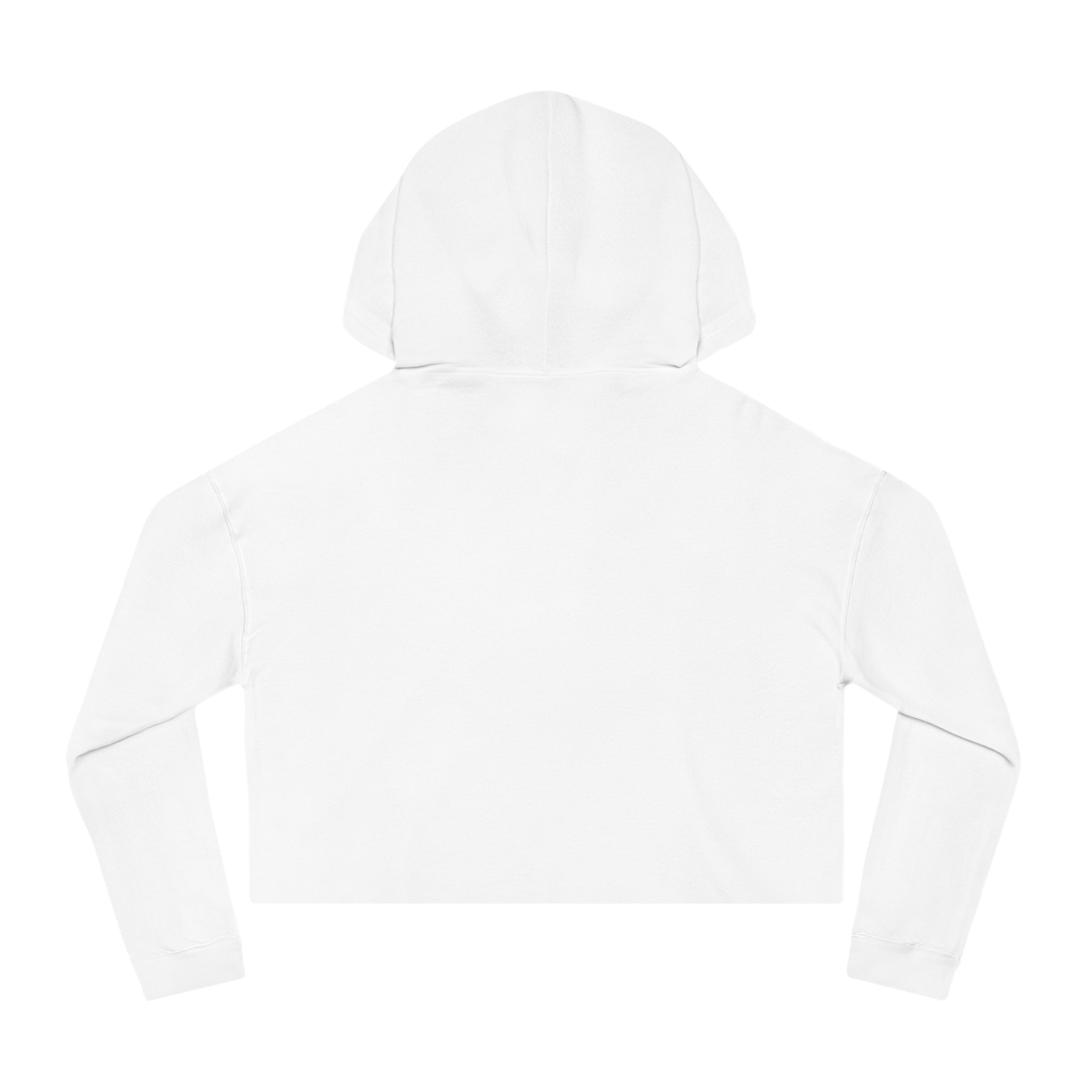 Rainbow Ski Cat Cropped Hoodie — Cute Pastel Cat Skiing Graphic Sweatshirt