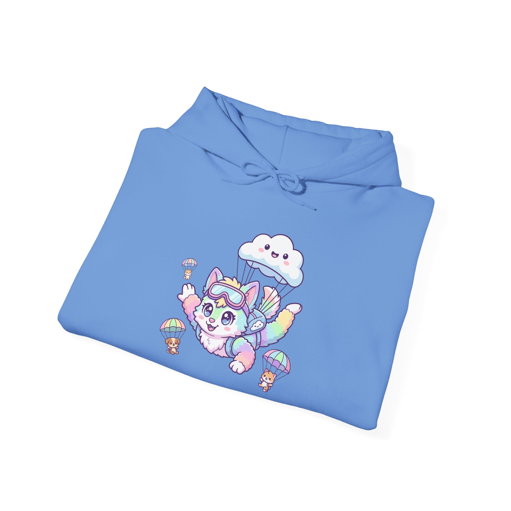 Rainbow Pastel Skydiving Furry | Hooded Sweatshirt